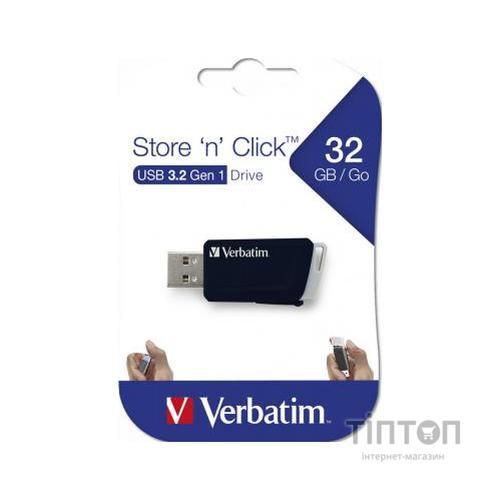 USB флеш накопичувач Verbatim 32GB Store 'n' Click USB 3.2 (49307)