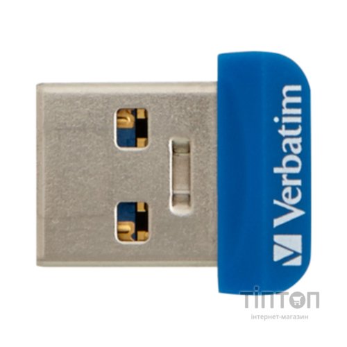 USB флеш накопичувач Verbatim 32GB Store 'n' Stay NANO Blue USB 3.0 (98710)