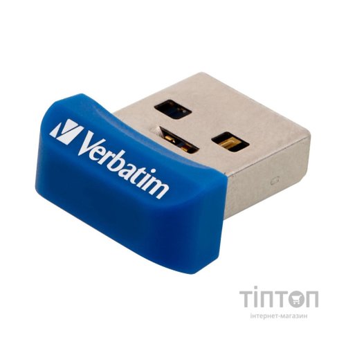 USB флеш накопичувач Verbatim 64GB Store 'n' Stay NANO Blue USB 3.2 (98711)