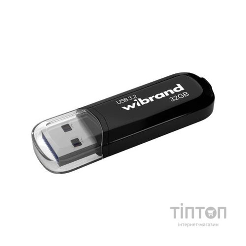 USB флеш накопичувач Wibrand 32GB Marten Black USB 3.2 Gen 1 (USB 3.0) (WI3.2/MA32P10B)