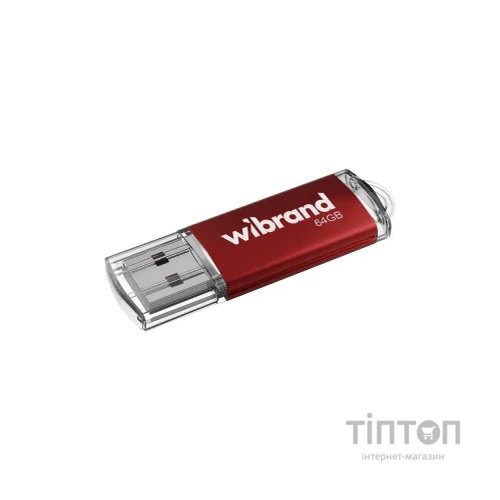 USB флеш накопичувач Wibrand 64GB Cougar Red USB 2.0 (WI2.0/CU64P1R)