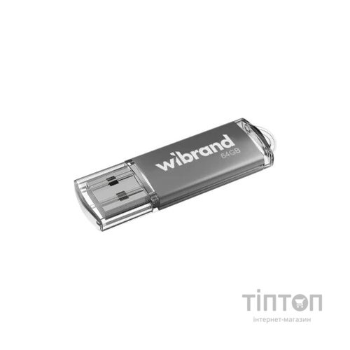 USB флеш накопичувач Wibrand 64GB Cougar Silver USB 2.0 (WI2.0/CU64P1S)