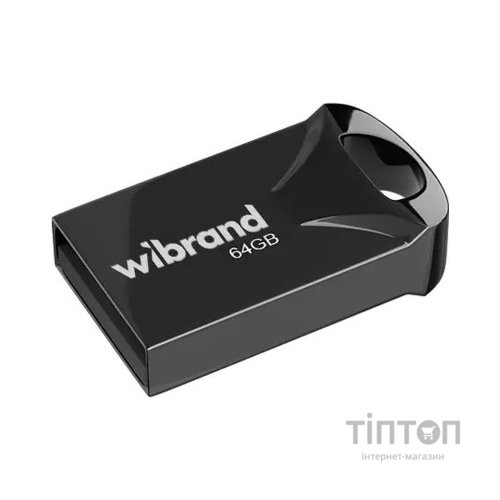 USB флеш накопичувач Wibrand 64GB Hawk Black USB 2.0 (WI2.0/HA64M1B)