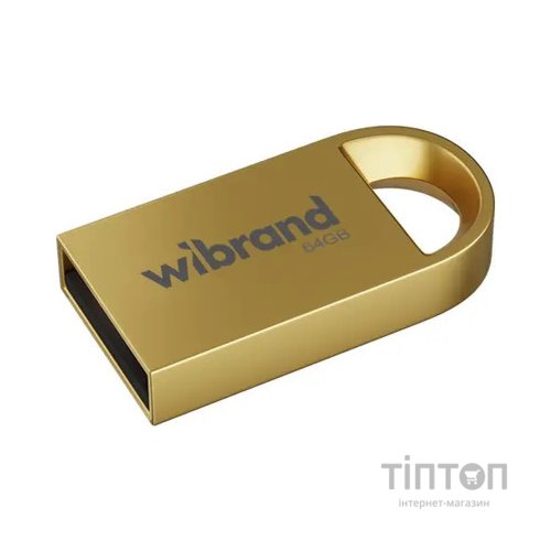 USB флеш накопичувач Wibrand 64GB lynx Gold USB 2.0 (WI2.0/LY64M2G)