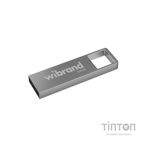 USB флеш накопичувач Wibrand 64GB Shark Silver USB 2.0 (WI2.0/SH64U4S)