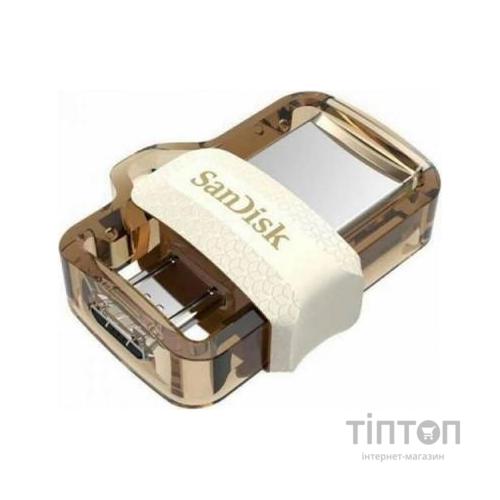 USB флеш SANDISK 32GB Ultra Dual Drive m3.0 White-Gold USB 3.0/OTG