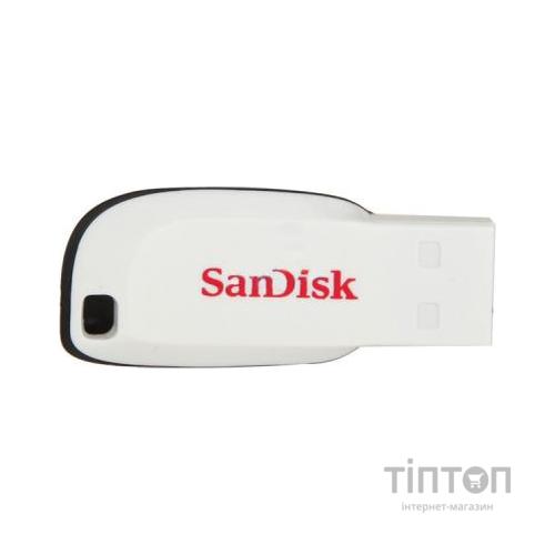 USB флеш Sandisk Cruzer Blade білий