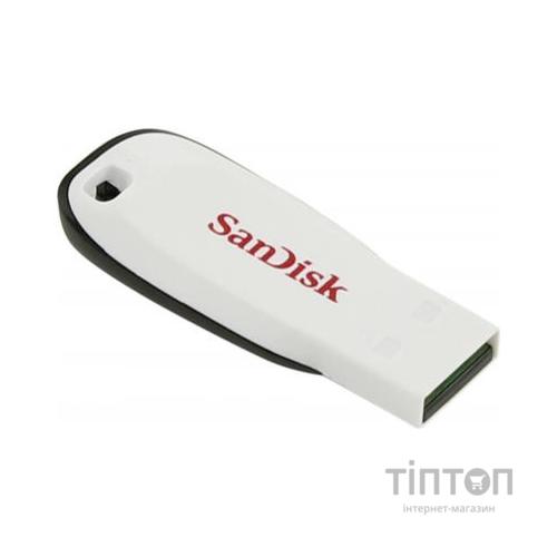 USB флеш Sandisk Cruzer Blade білий