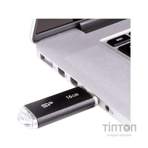 USB флеш Silicon Power 16GB Ultima U02 Black