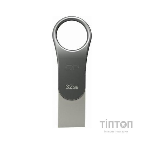 USB флеш Silicon Power Drive Mobile C80 32 GB сріблястий