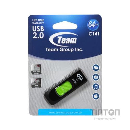 USB флеш Team 64GB C141 Green USB 2.0