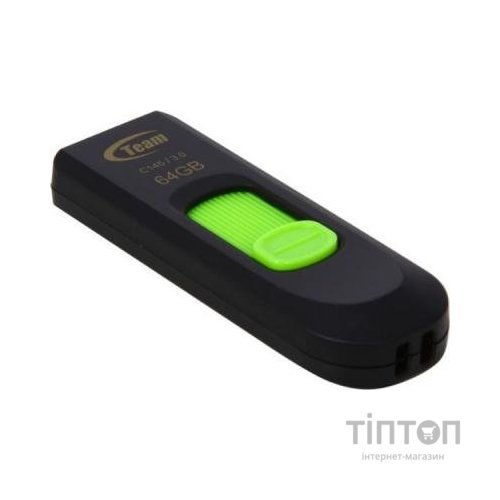 USB флеш Team 64GB C145 чорний/зелений