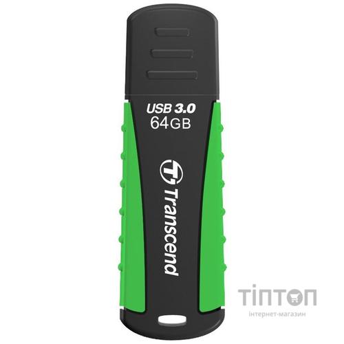 USB флеш Transcend JetFlash 810 64Gb USB 3.0 Black/Green