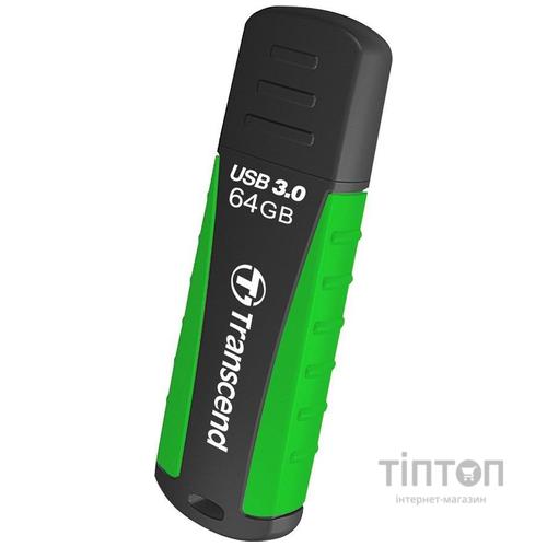 USB флеш Transcend JetFlash 810 64Gb USB 3.0 Black/Green