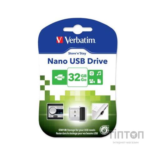 USB флеш Verbatim 32GB Store 'n' Stay NANO USB 2.0