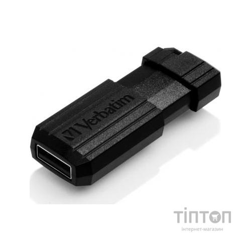 USB флеш Verbatim 64GB Store 'n' Go PinStripe Black USB 2.0