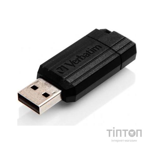 USB флеш Verbatim 64GB Store 'n' Go PinStripe Black USB 2.0