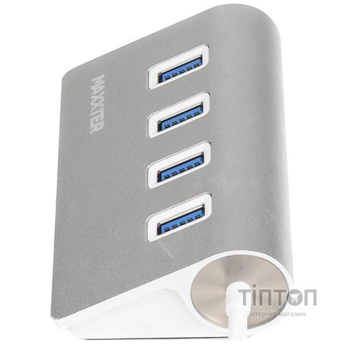 USB-хаб Maxxter HU3C-4P-01 Silver