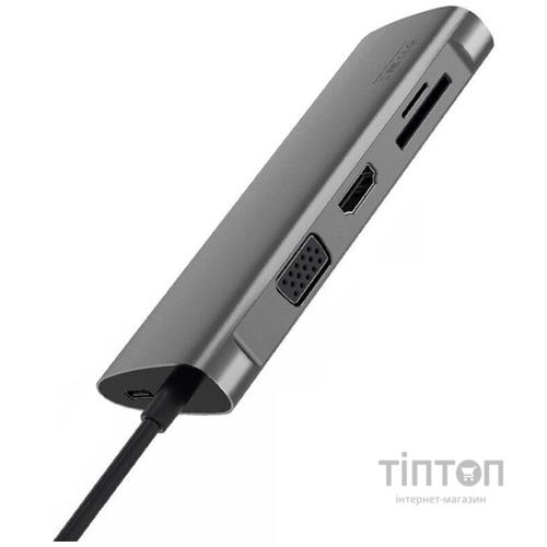 USB-хаб WIWU Alpha 11 in 1 Gray (Alpha 11in1 Gray)