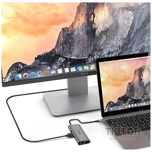 USB-хаб WIWU Alpha 11 in 1 Gray (Alpha 11in1 Gray)