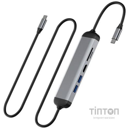 USB-хаб WIWU Alpha 521H Grey