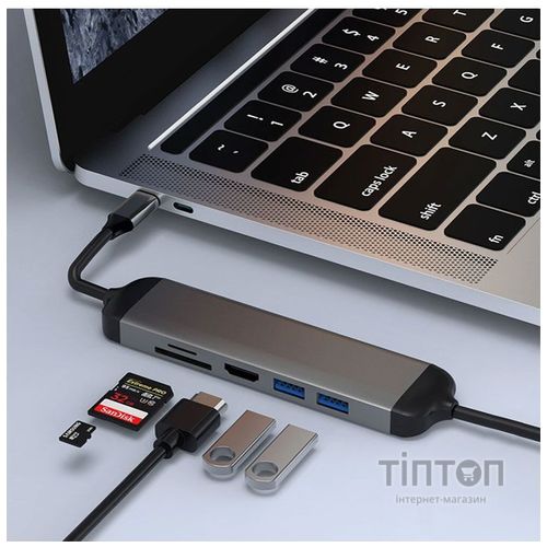 USB-хаб WIWU Alpha 521H Grey