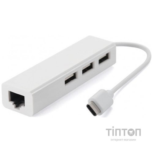 Концентратор Value Type-C Hub 3-port USB2.0 + RJ45 Fast Ethernet White (S0742)