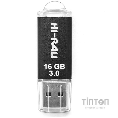 USB флеш накопичувач Hi-Rali 16GB Rocket Series Black USB 2.0 (HI-16GB3VCBK)