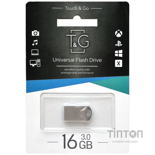 USB3.0 16GB T&G 106 Metal Series Silver (TG106-16G3)