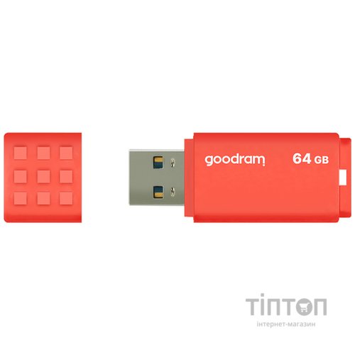 USB флеш накопичувач Goodram 64GB UME3 Orange USB 3.0 (UME3-0640O0R11)