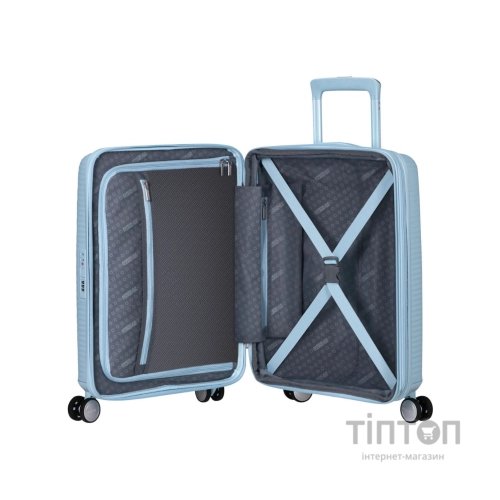 Валіза American Tourister Soundbox 35.5/41 л пастельно-блакитна (32G*22001)