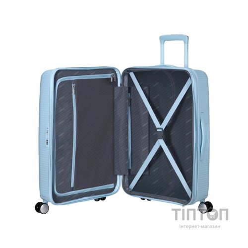 Валіза American Tourister Soundbox 71.5/81 л пастельно-блакитна (32G*22002)