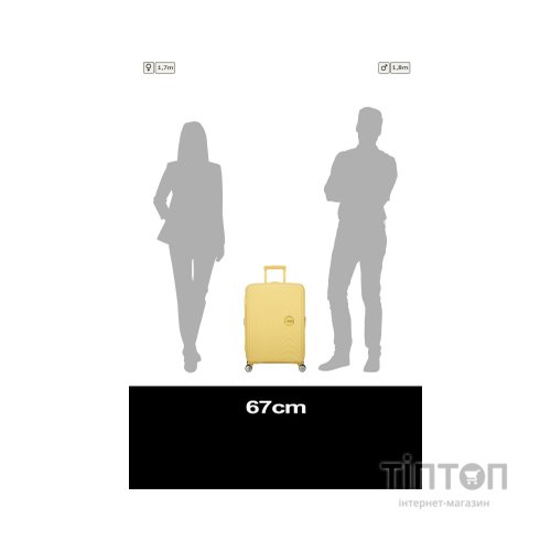 Валіза American Tourister Soundbox 71.5/81 л пастельно-жовта (32G*16002)