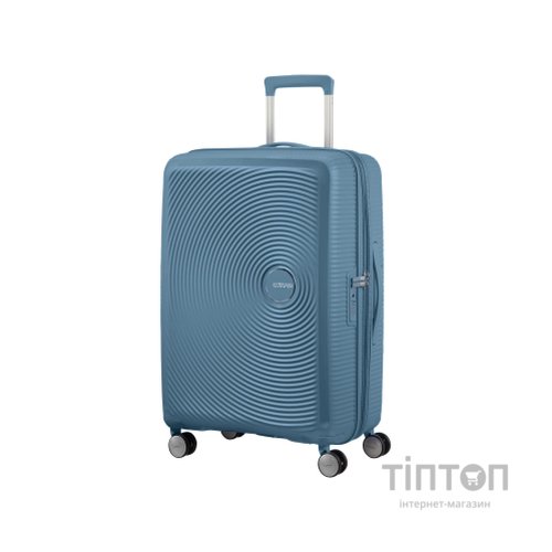 Валіза American Tourister Soundbox 71.5/81 л сіро-синя (32G*51002)