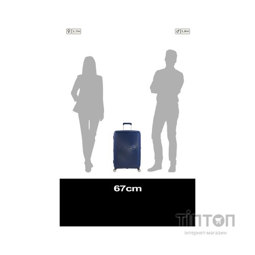 Валіза American Tourister Soundbox 71.5/81 л темно-синя (32G*41002)