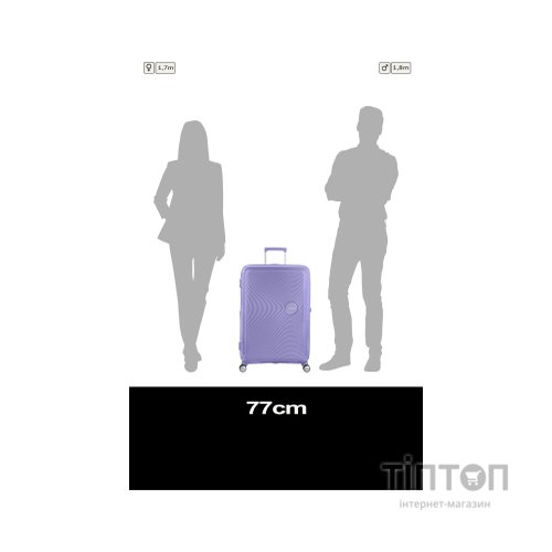Валіза American Tourister Soundbox 97/110 л лавандова (32G*82003)