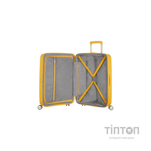 Валіза American Tourister Soundbox 97/110 л жовта (32G*06003)