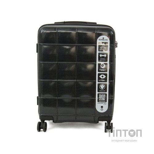 Валіза Echolac Square Pro Black S (EcPC185SA-403-01)