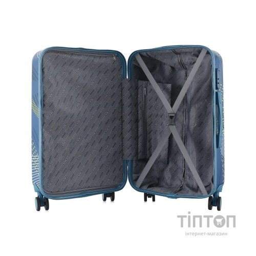 Валіза Semi Line Pattern 24" M Blue (T5652-2)