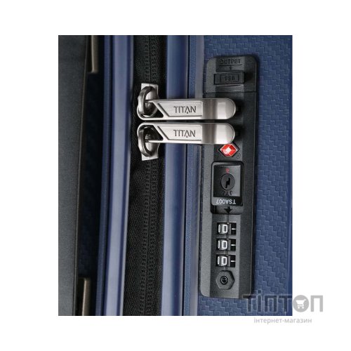 Валіза Titan Compax Navy S USB (Ti844406-20)