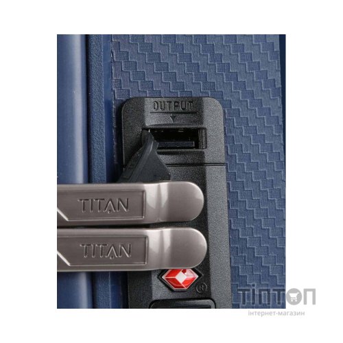 Валіза Titan Compax Navy S USB (Ti844406-20)