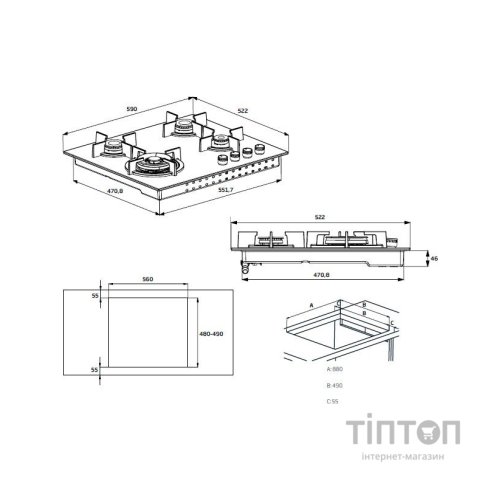 Варочна поверхня Beko HILW64225S