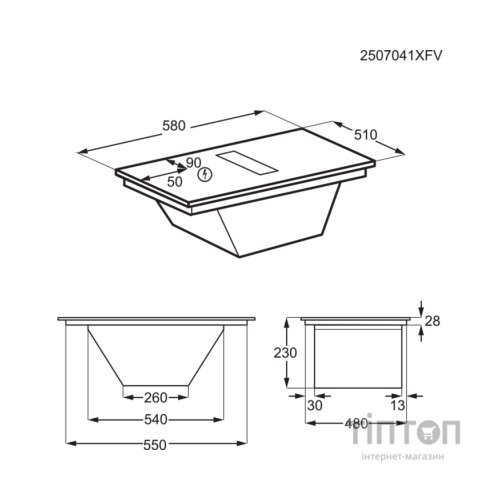 Варочна поверхня Electrolux ECC63410CB