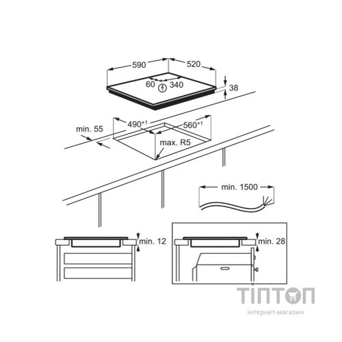 Варочна поверхня Electrolux EHF6343FOK