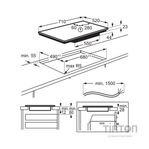 Варочна поверхня Electrolux EIV734