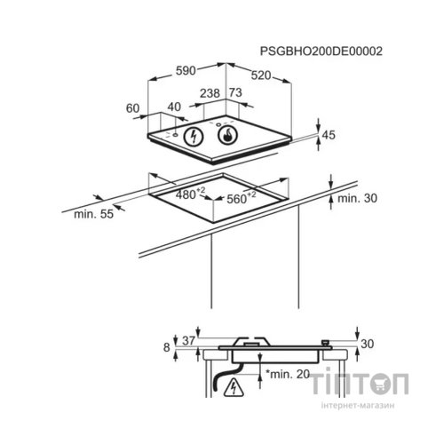 Варочна поверхня Electrolux KGG64362S