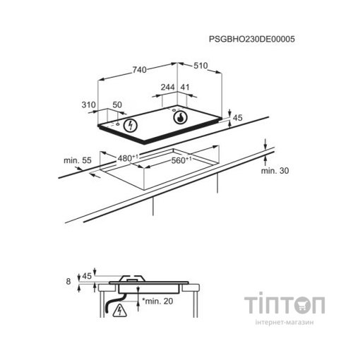 Варочна поверхня Electrolux KGG753753K