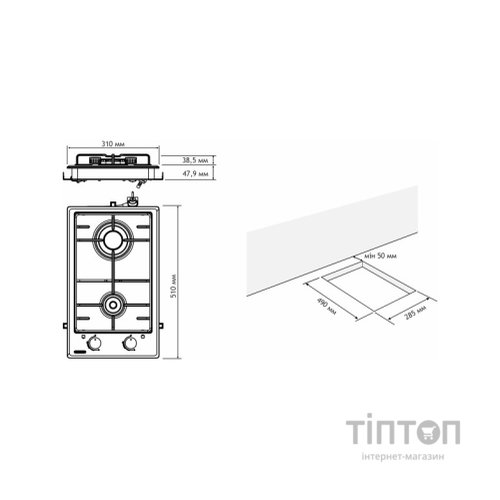 Варочна поверхня Eleyus DANA 30 IS CF