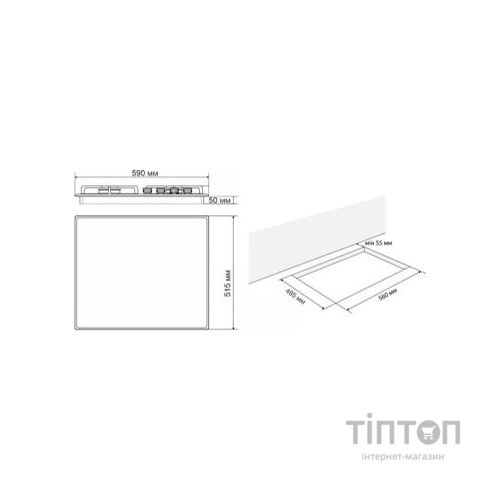 Варочна поверхня Eleyus IRMA 60 BL CF