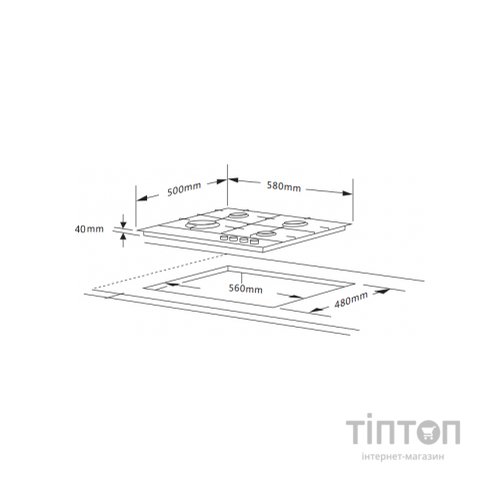 Варочна поверхня Interline VGN 463 FGK XA